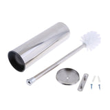 Maxbell Stainless Steel Wall Mounted Home Bathroom Toilet Brush and Holder Set