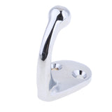 Maxbell 1 Piece Silver High Polished Single Robe Hook Hat Coat Hangers for Boat Bedroom Bathroom Wall Mount