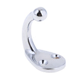 Maxbell 1 Piece Silver High Polished Single Robe Hook Hat Coat Hangers for Boat Bedroom Bathroom Wall Mount