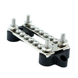 Maxbell 1Pc Bus-Bar Electrical Terminal Dual Junction Boxes M4 Stud Kits 6P