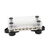 Maxbell 1Pc Bus-Bar Electrical Terminal Dual Junction Boxes M4 Stud Kits 6P