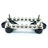 Maxbell 1Pc Bus-Bar Electrical Terminal Dual Junction Boxes M4 Stud Kits 6P