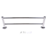 Maxbell Wall Mounted Towel Rack Rail Holder Storage Shelf Stainless Steel Bathroom