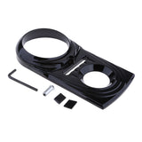 Maxbell Motorcycle Dash Panel Insert Cover Set for Harley FXST/I 2000-2008 - Black