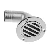 Maxbell 1 Piece 38mm Boat Accessory Deck Drain 90 Degree Stainless Steel Marine Parts