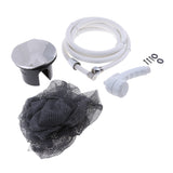 Maxbell Boat Marine Transom Shower W/ Nylon Hose & White Plastic Sprayer Kit
