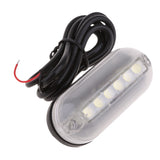 Maxbell 12V Waterproof White Underwater 6 LED Lights for Boat Yacht Surface Mount