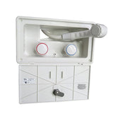 Maxbell HAND HELD LOCKING SHOWER RV Camper Exterior Outside Outdoor White 97023-A