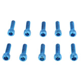 Maxbell 10pcs M6 x 20mm Pitch Alloy Steel Hex Bolt Socket Head Cap Screws Blue