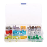 Maxbell 140pcs Car 2A-40A Mini Blade Fuse Assortment + Fuse Puller Kit Set Box
