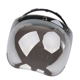 Maxbell Flip Up 3-Snap Bubble Shield Half/Open Face Helmet Visor UV Lens Windshield