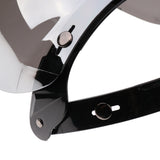 Maxbell Flip Up 3-Snap Bubble Shield Half/Open Face Helmet Visor UV Lens Windshield