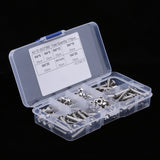 Maxbell 170 Pieces M3 Stainless Steel Button Head Hex Socket Screw & Hex Nuts Kit with Plastic Box