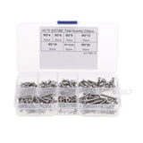 Maxbell 230 Pieces M3 Stainless Steel Button Head Hex Socket Screw & Hex Nuts Kit with Plastic Box