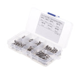 Maxbell 230 Pieces M3 Stainless Steel Button Head Hex Socket Screw & Hex Nuts Kit with Plastic Box