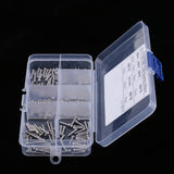 Maxbell 230 Pieces M2 Stainless Steel Button Head Hex Socket Screw & Hex Nuts Kit with Plastic Box