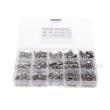 Maxbell 500 Pieces M3 M4 M5 Stainless Steel Hex Socket Head Cap Screws and Nuts Kit New