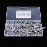 Maxbell 500 Pieces M3 M4 M5 Stainless Steel Hex Socket Head Cap Screws and Nuts Kit New