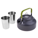 Maxbell Outdoor 0.8L Portable Water Kettle Camping Hiking Teapot Coffee Pot Cup Set Compact and Exquisite