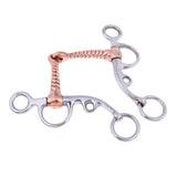 Maxbell Copper Roller Training Snaffle Bit Stainless Steel 5inch Outdoor Horse Riding Training Equipment Supplies