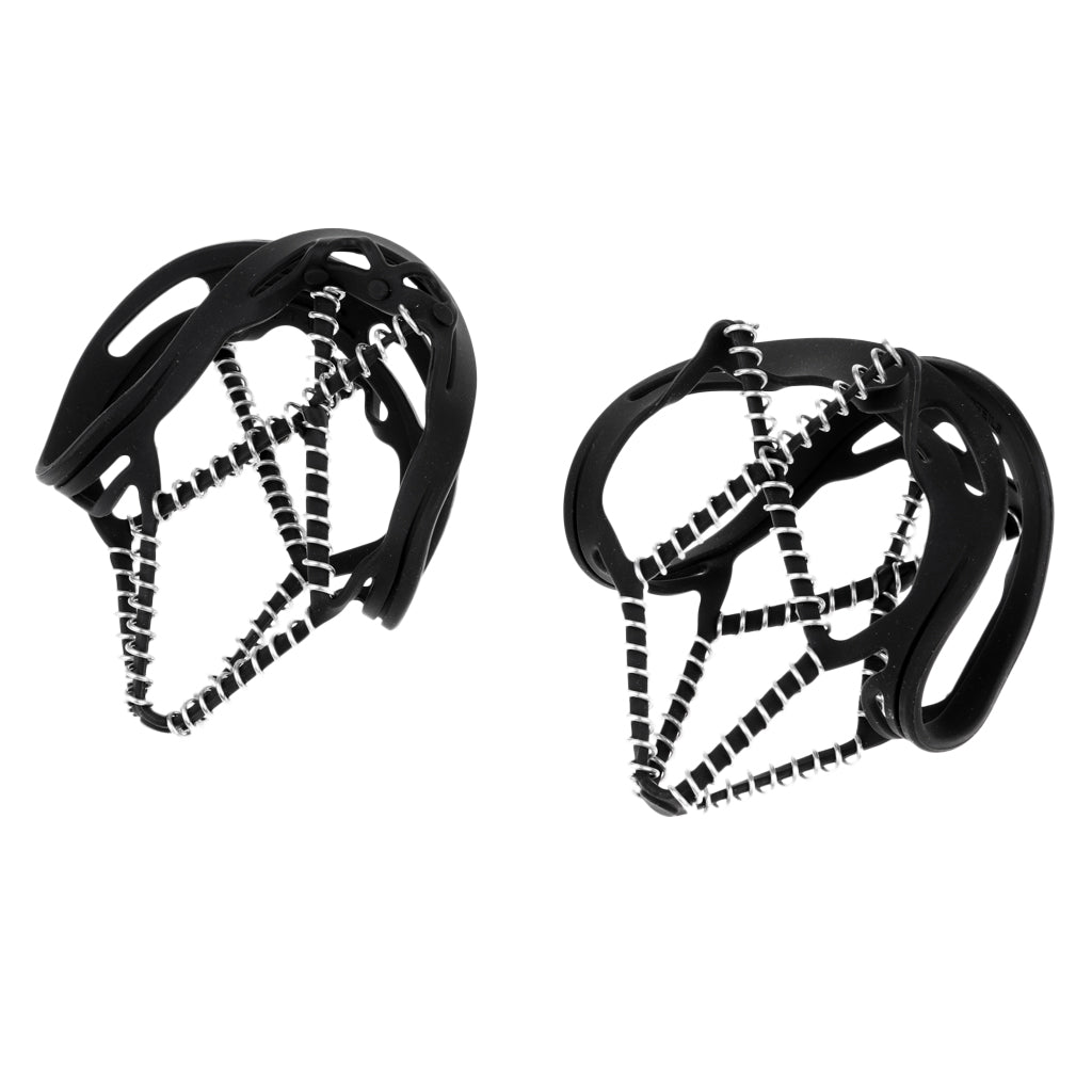 Maxbell Snow Winter Crampons Ice Cleats Gripper Walking Shoes Cover Anti Slip Boots cover size 35-43