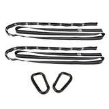 Maxbell 2pcs Hammock Hanging Tree Straps 280cm Nylon Swing Webbing Belt with 2pcs Carabiners for Outdoor Camping Hiking