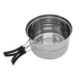 Maxbell Non-stick Cooking Ware Set Stockpot Frying Pan and Steaming Rack Made of Stainless Steel Outdoors