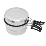 Maxbell Non-stick Cooking Ware Set Stockpot Frying Pan and Steaming Rack Made of Stainless Steel Outdoors