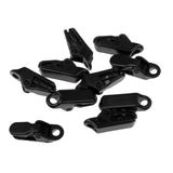 Maxbell 10pcs Camping Tent Clip Clamp Fastener Hanging Hook Outdoor Tent Snaps Black 33 x 10 x 13mm