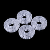 Maxbell 4pcs Inline/Roller/Hockey Skate Replacement PU Wheel 55 x 25mm - Transparent