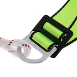 Maxbell Outdoor Climbing Safety Harnesss Rope with Metal Buckle Fall Protection Gear for Rappelling