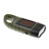 Maxbell Hand-crank Flashlight Portable 3LED Torch Light for Outdoor Climbing Hiking 12.5 x 4.5 x 2.5cm