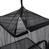 Maxbell Multifunctional Collapsible 4 Layer Mesh Storage Basket Organizer Holder Dry Net Shelf Rack for Outdoor Camping Travel