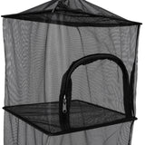 Maxbell Multifunctional Collapsible 4 Layer Mesh Storage Basket Organizer Holder Dry Net Shelf Rack for Outdoor Camping Travel