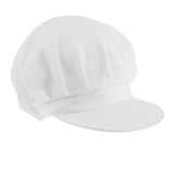 Maxbell Restaurant Kitchen Half Mesh Ajustable Chef Hat White Cooking Adult Hat