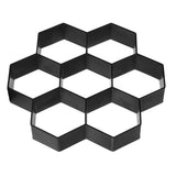 Maxbell 7-Hexagon Walk Maker Concrete Stepping Stone Mold Garden Pathway Mold