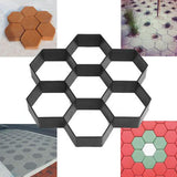 Maxbell 7-Hexagon Walk Maker Concrete Stepping Stone Mold Garden Pathway Mold