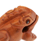 Maxbell Traditional Craft Wood Luck Frog Home Office Decoration Kids Musical Toys -8cm