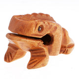 Maxbell Traditional Craft Wood Luck Frog Home Office Decoration Kids Musical Toys -8cm