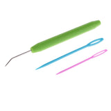 Maxbell 2 Pieces Plastic Needles and Knitting Loom Hook Crochet Hook Set Knitting Craft