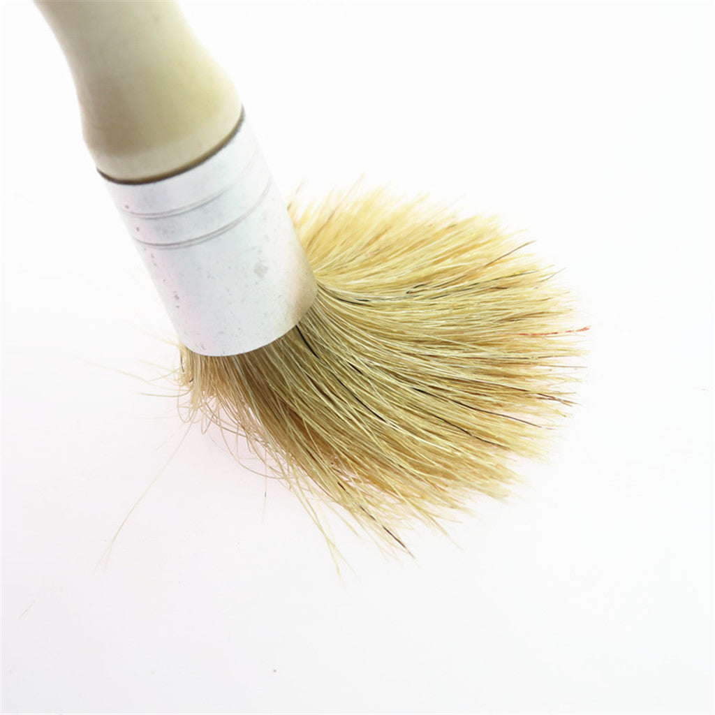 Maxbell Practical Small Painting Brush With Round Wooden Handle Bristle Paint Brush