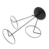 Maxbell 3 Layered Metal Hats Cap Storage Display Holder Scarf Wigs Rack Stand Black