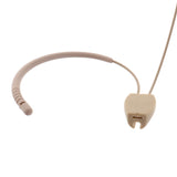 Maxbell Wired Dual Ear Hook Headworn Unidirectional Microphone Condenser MIC Beige 3.5mm Plug Mic
