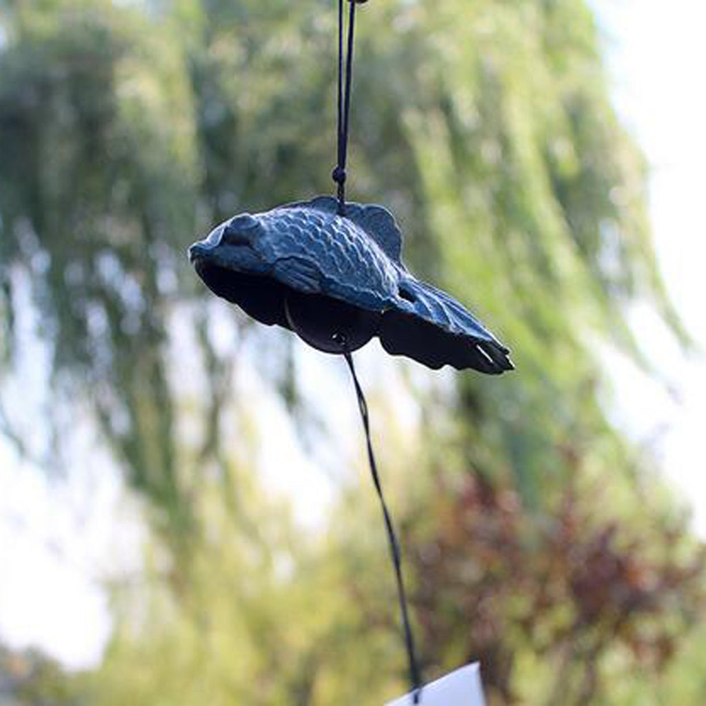 Maxbell Japanese Goldfish Wind Chime Bell Iron Home Temple Garden Balcony Decor