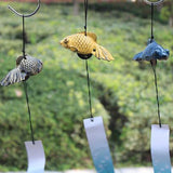 Maxbell Japanese Goldfish Wind Chime Bell Iron Home Temple Garden Balcony Decor