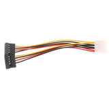 Maxbell Molex To 2 SATA Dual Power Y Splitter Adapter Cable Lead 2 Way 4 Pin-15 Pin