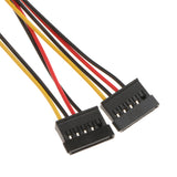 Maxbell Molex To 2 SATA Dual Power Y Splitter Adapter Cable Lead 2 Way 4 Pin-15 Pin