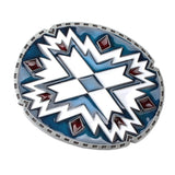 Maxbell Sourthwest Indian Cowgirl Large Belt Buckle Floral Pattern Belt Buckle For Men Women For Jeans