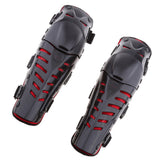Maxbell Knee Pads, Adjustable PE Long Leg Sleeve Gear Crashproof Antislip Protective Shin Guards for Motorcycle Mountain Biking-1 Pair Red