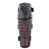 Maxbell Knee Pads, Adjustable PE Long Leg Sleeve Gear Crashproof Antislip Protective Shin Guards for Motorcycle Mountain Biking-1 Pair Red